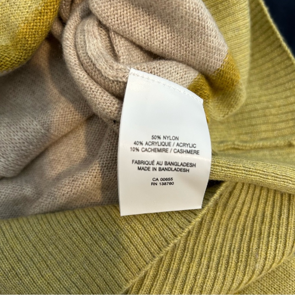 REITMAN’S Cashmere Blend colour block V-neck Button Up Cardigan cottagecore - Picture 6 of 6